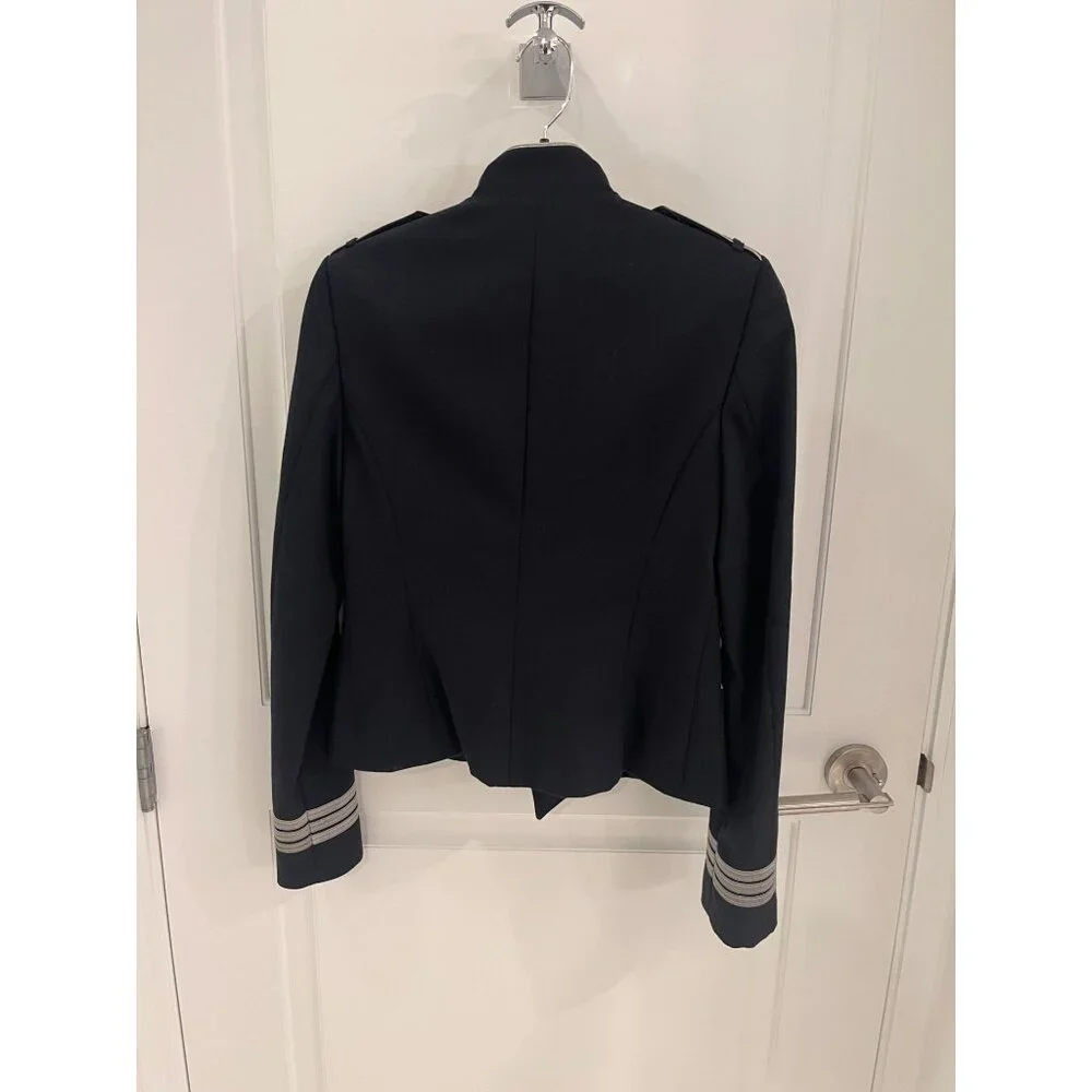 NWOT Lauren Ralph Lauren Jacket Black Military Double breast Sz 2 - Picture 14 of 16